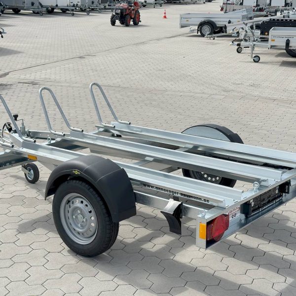 Humbaur hm 752113 - motorradanhänger - 750 kg - 2.09m x 1.36m - verzinkt