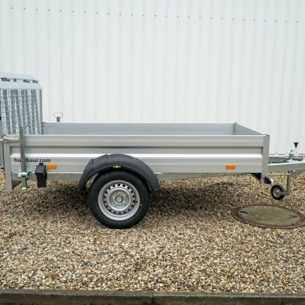 Humbaur ha 132513 - tieflader - 1.3t - 2.51m x 1.31m x 0.35m - auffahrklappe - gebremst
