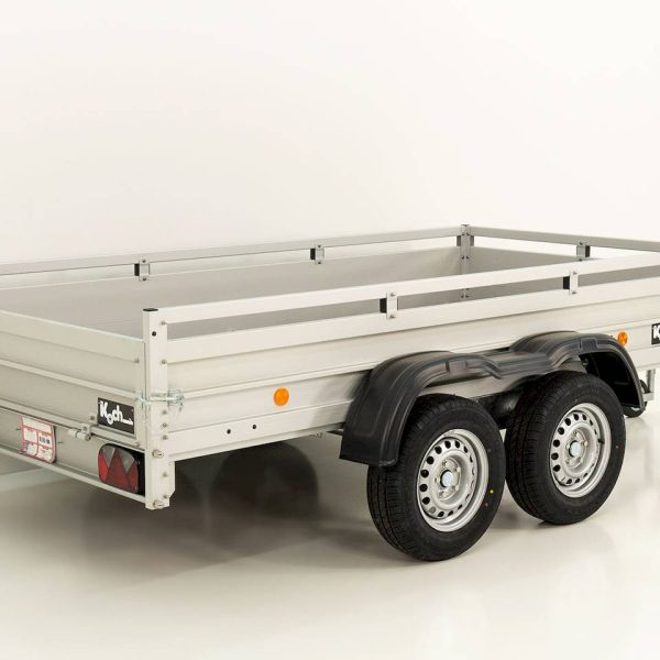 Koch-Anhänger 7.20 - tieflader - 2t - 3m x 1.5m x 0.45m - gebremst - verzinkt