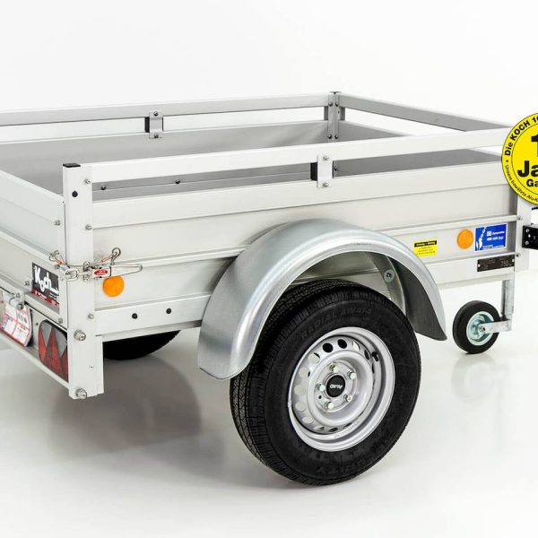 Koch-Anhänger u1 - tieflader - 750 kg - 1.5m x 1.05m x 0.45m - verzinkt