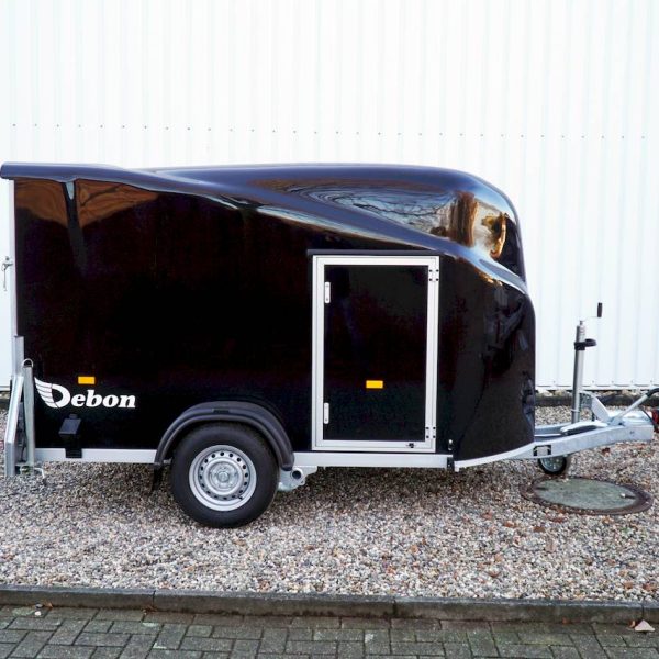 Cheval Liberté Debon Cargo 1300 – Anhänger 1300 kg schwarz mit Seitentür