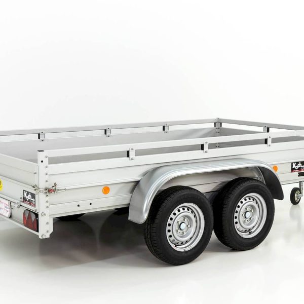 Koch-Anhänger 7.26 - tieflader - 2.6t - 3m x 1.5m x 0.45m - gebremst - verzinkt