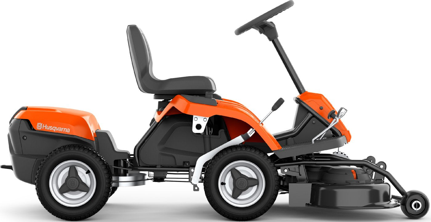 Husqvarna Akku-Frontmäher R 112iC mit Mähdeck Combi 85, Akku und Ladegerät – vue 2