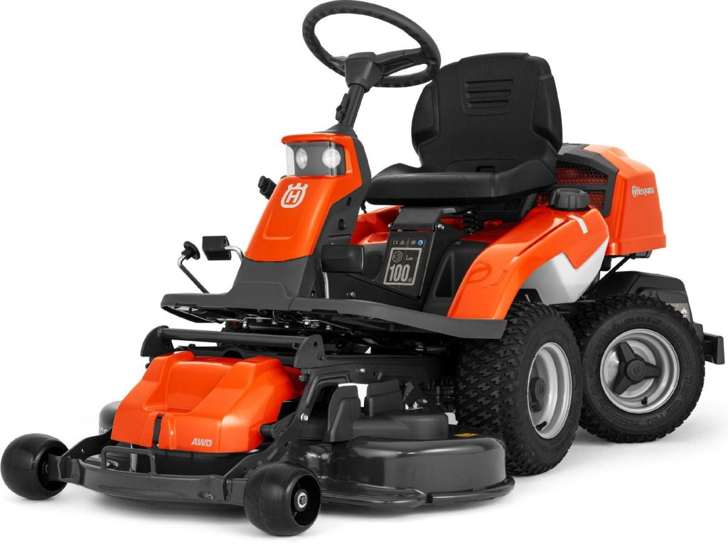 Husqvarna Profi-Frontmäher R 216T AWD Combi 94 Winterpaket mit Schneeschild und Gummileiste – vue 3
