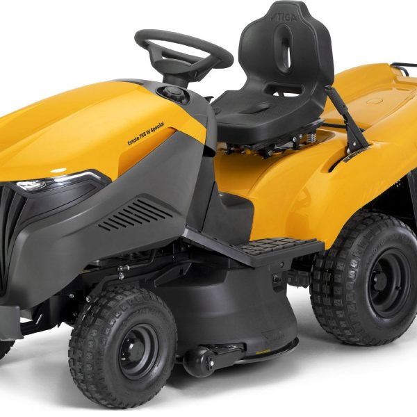 Stiga Rasentraktor Estate 798 W Special HONDA mit Mulchstopfen, Anhängerkupplung und Ladegerät – vue 3